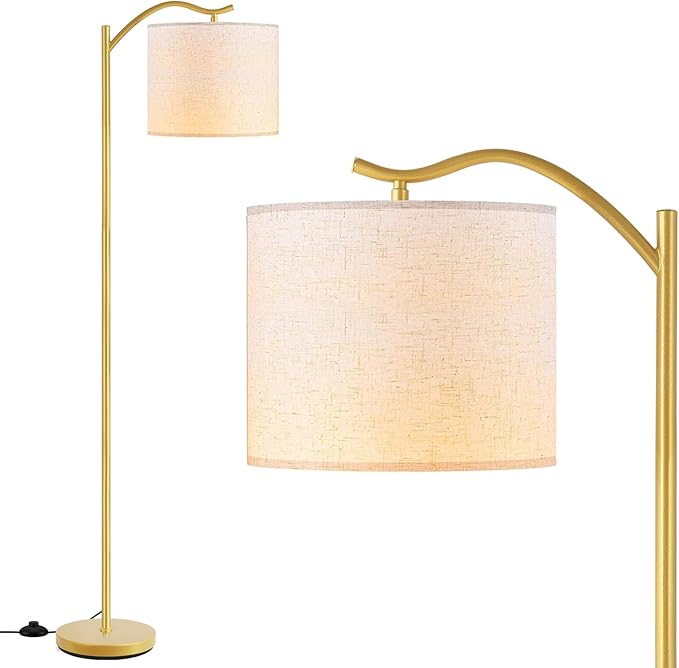 BoostArea Floor Lamp for Living Room, LED Arched Standing Lamp, Tall Modern by BoostArea