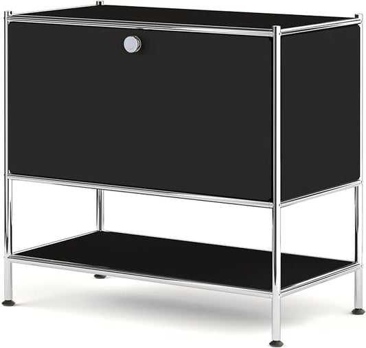 Metal Sidetable with Flap Door, 27.5" Height by SIMPLINK