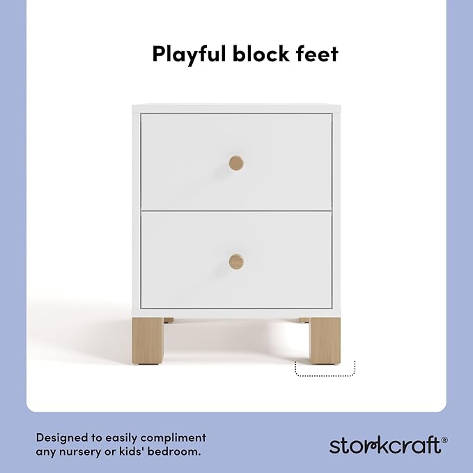 Storkcraft California 2 Drawer Nightstand - Image 4