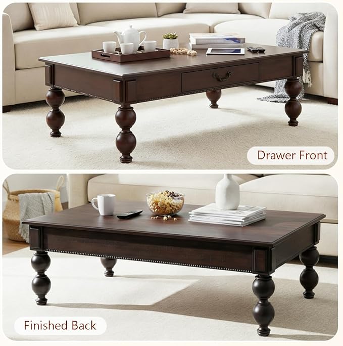 Retro Traditional Coffee Table - Image 7