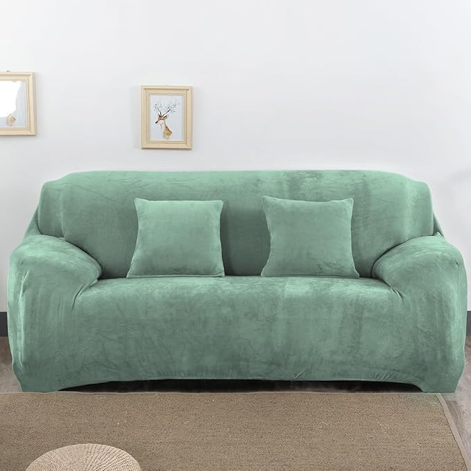 vctops 1-Piece Velvet Plush Stretch Sofa Slipcover by vctops