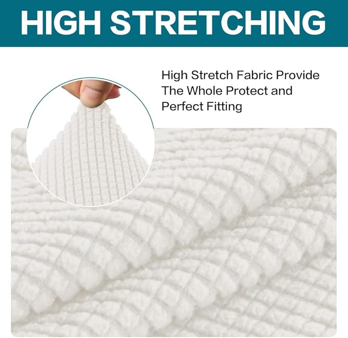 Turquoize Stretch Sofa Slipcover 2 Pieces Sofa Cover Couch Cover - Image 4