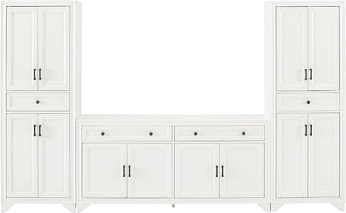 Crosley Furniture Tara 3-Piece Modern Farmhouse Sideboard Buffet Cabinet and - Image 4
