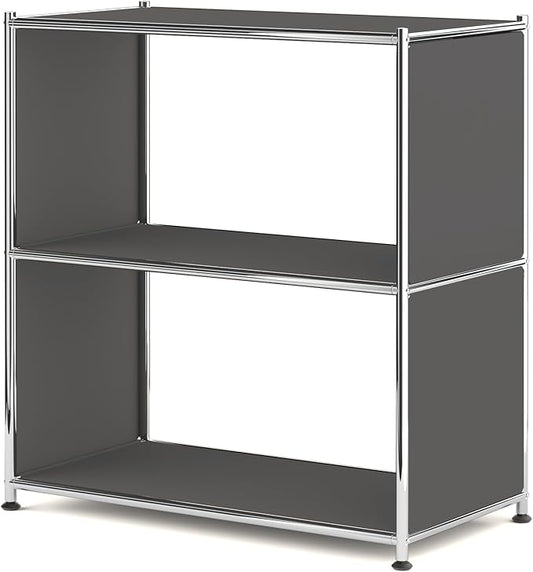 32-Inch 2-Tier Metal Bookcase, Open Shelf Storage Organizer by SIMPLINK