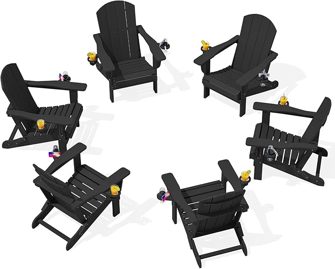 SERWALL HDPE Folding Adirondack Chair by SERWALL