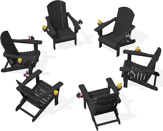 SERWALL HDPE Folding Adirondack Chair by SERWALL