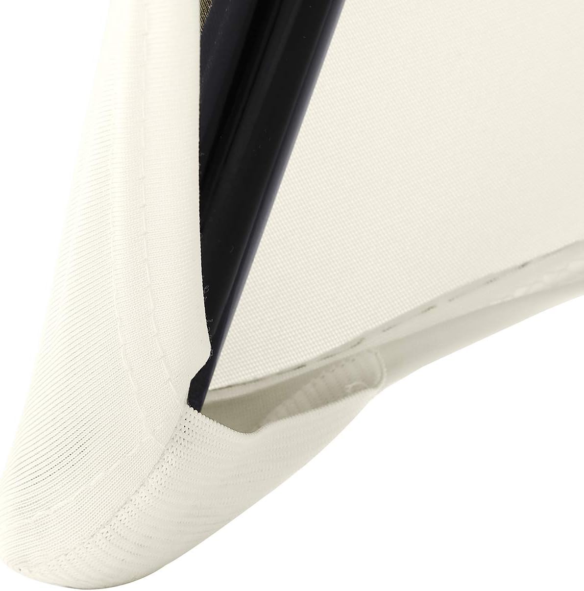 Peomeise Stretch Spandex Folding Chair Cover for Wedding Party Dining Banquet Event (Ivory,6pcs)