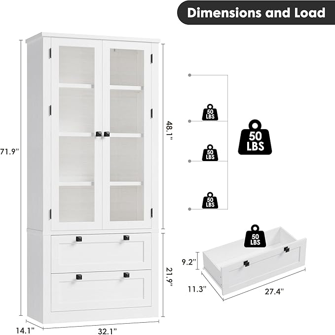 71" Tall Kitchen Pantry Cabinet - Image 2