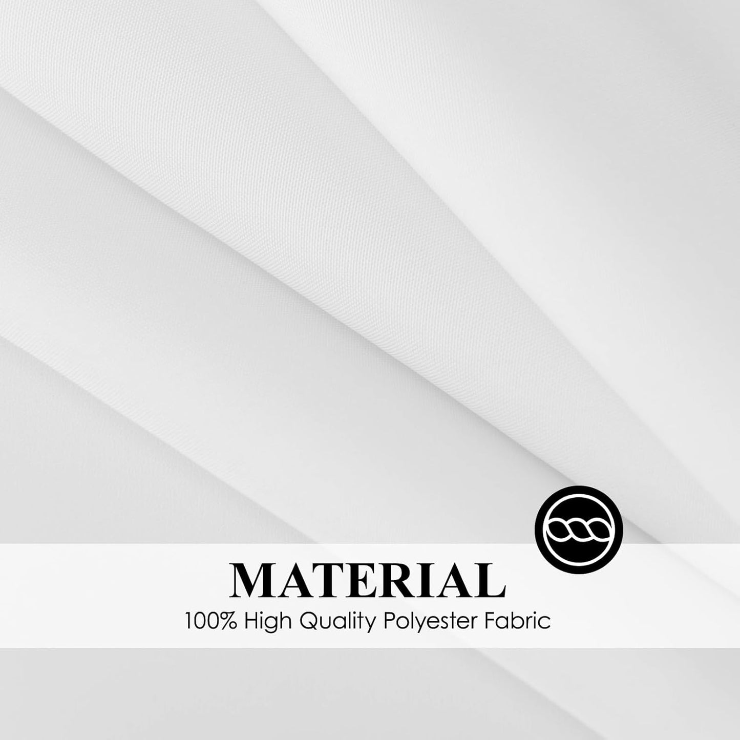 Rectangle Tablecloths 90x132 Inch 8 Pack White Tablecloth Washable Decorative Linen Polyester Table Cloths for Dining Table Banquets Buffet Parties and Wedding