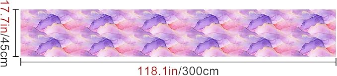 HOMETITUTE Pastel Watercolor Wallpaper Peel and Stick Purple Pink Gradient - Image 5