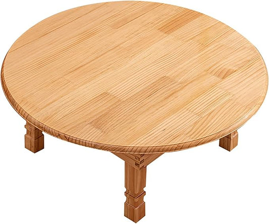 Folding Round Table, Korean Solid Wood Dining Table/Study Table/Coffee by Unknown