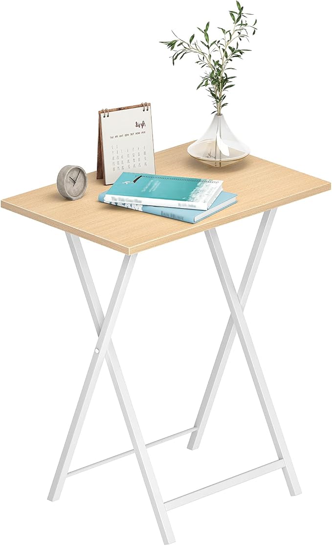 HOOBRO Folding TV Tray Tables, Industrial Snack Tables - Image 4