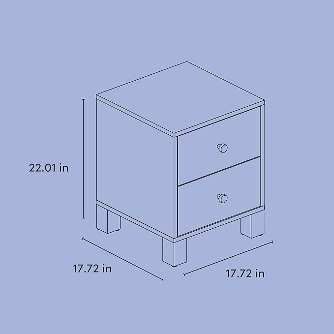Storkcraft California 2-Drawer Nightstand – GREENGUARD Gold Certified, Premium - Image 3