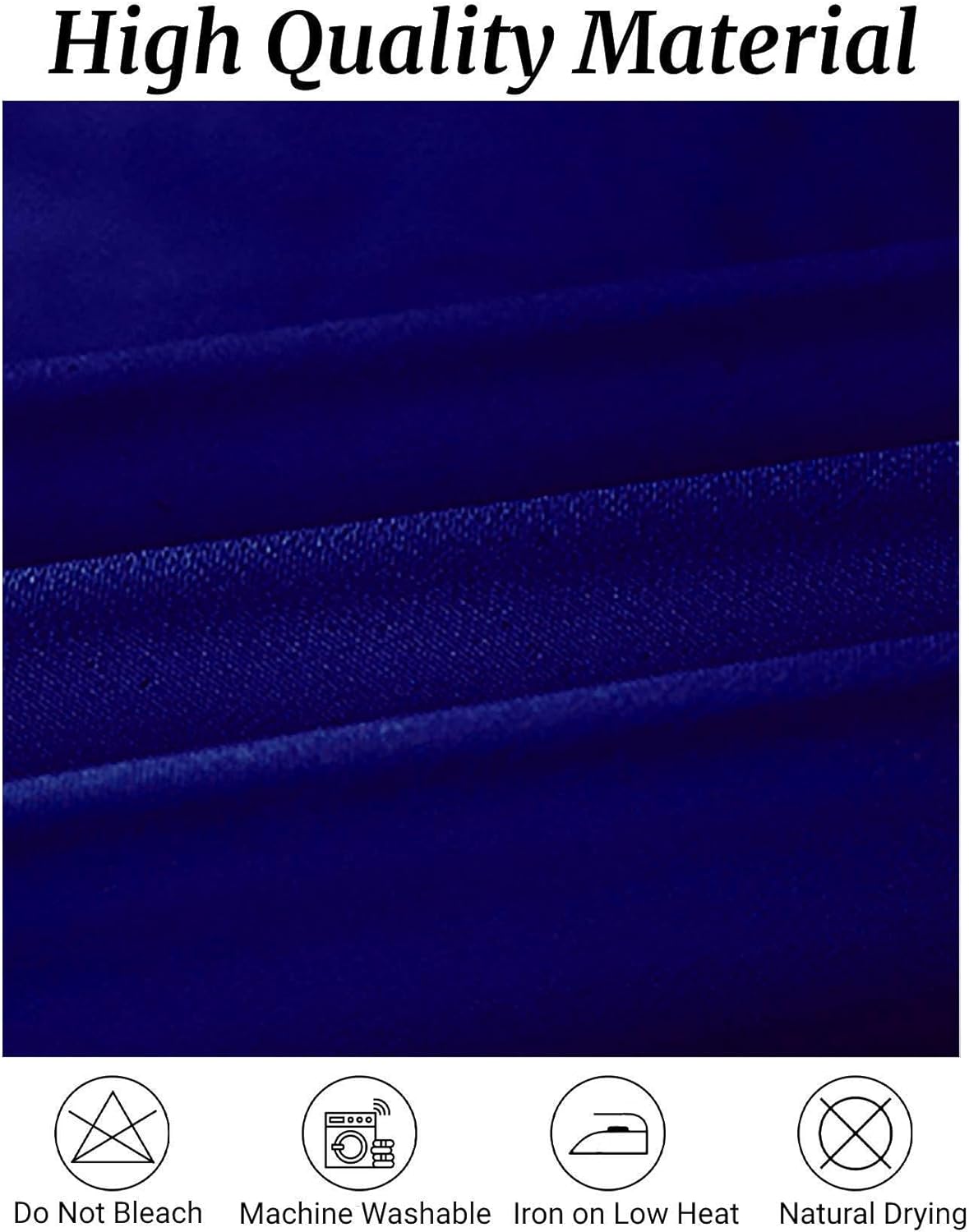 Fokitut 6 Pack Rectangle Tablecloth, 90x132 Inch, Stain Resistant and Wrinkle Polyester Table Cloth, Fabric Table Cover for Kitchen Dining, Wedding, Party, Holiday Dinner-Royal Blue