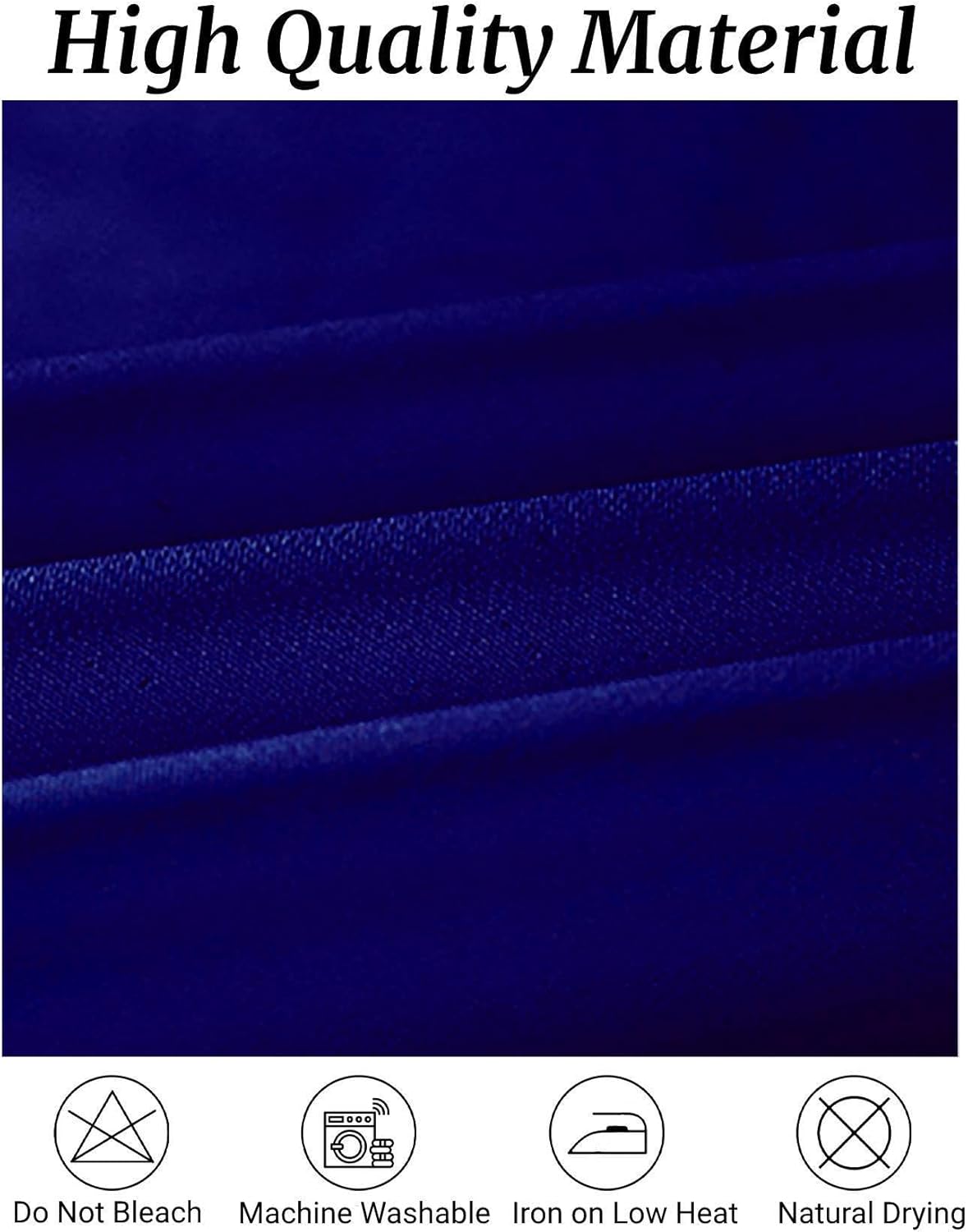 Fokitut 6 Pack Round Tablecloth, 70 Inch, Stain Resistant and Wrinkle Polyester Table Cloth, Fabric Table Cover for Kitchen Dining, Wedding, Party, Holiday Dinner-Royal Blue