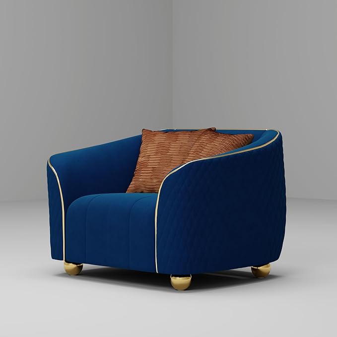 1-Piece Luxury Velvet Sofa Set for Living Room, Elegant Design Couch Set by yunqishiHOME
