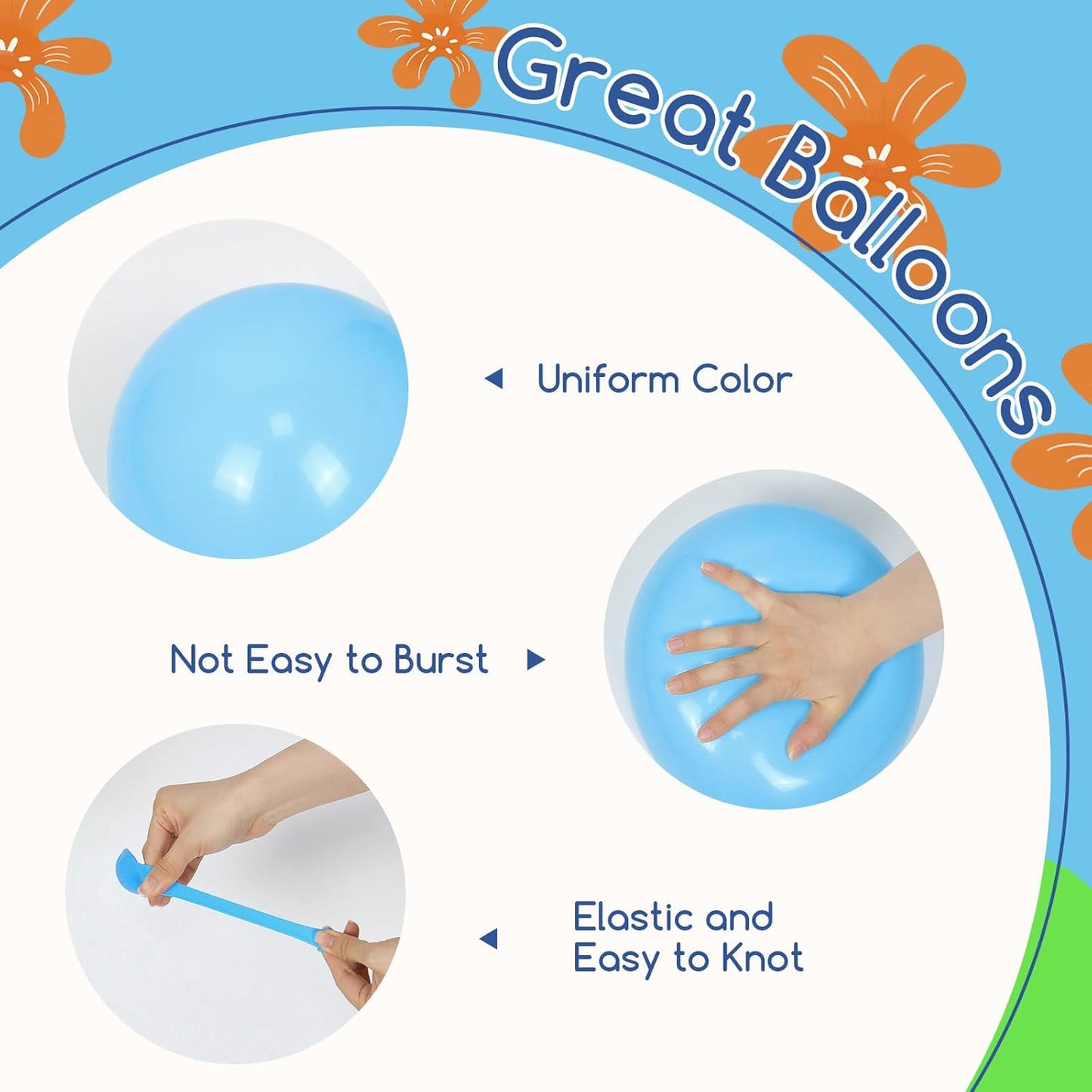 60pcs Blue and Orange Balloons 12inch with Purple Light Green Orange Blue Balloons for Cartoon Dog Themed Baby Shower Birthday Party Decorations