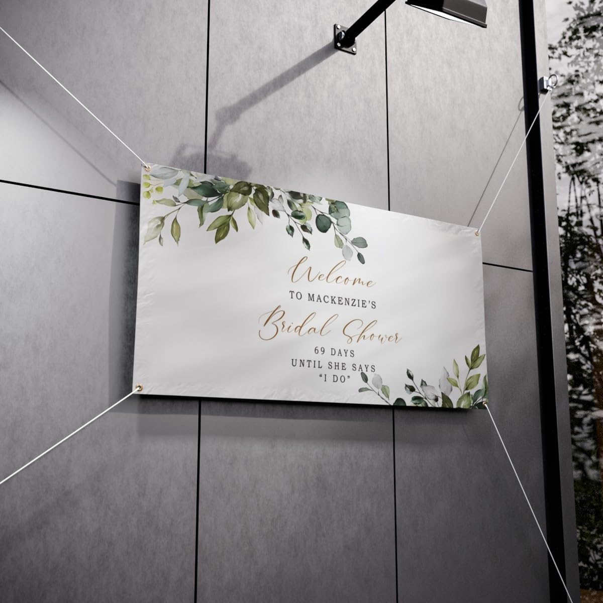 Personalized Bridal Shower Banner, Bridal Shower Banner, Bridal Shower Welcome Banner, Bridal Shower Banner, Bridal Shower Decorations, Greency Bridal Shower Banner, Custom Bridal Shower Banner #9