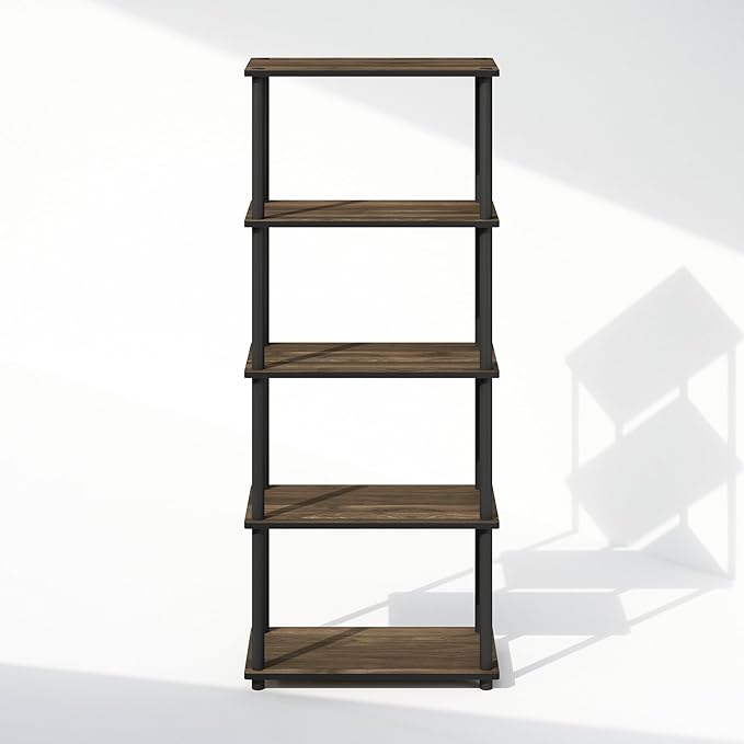 Furinno Turn-N-Tube Book Shelf, 5-Tier Bookshelf, Bookcase - Image 6