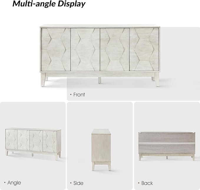 HULALA HOME Mid Century Sideboard Buffet Cabinet - Image 6