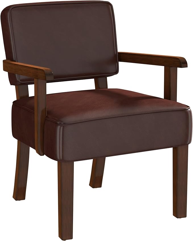 FAGAGA Accent Chair, PU Leather Living Room Chairs Oversized by FAGAGA