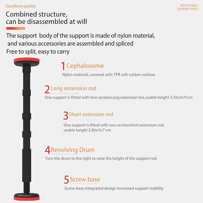 Cabinet Jacks for Installing Cabinets, Adjustable Support Pole Furniture Small - Image 4