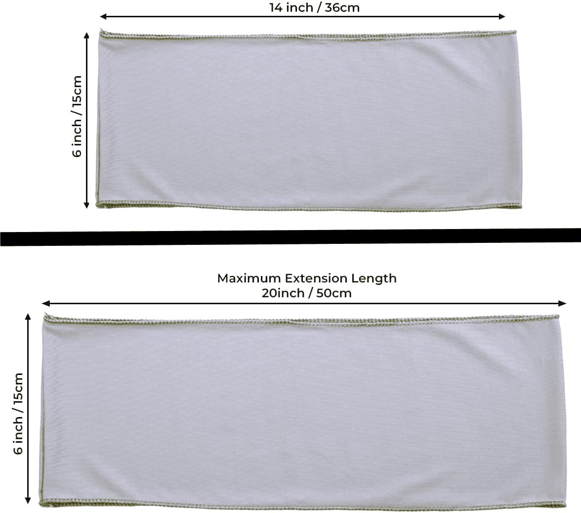 MDS Pack of 50 Spandex Chair Sashes Bows Elastic Stretch Dining Chair Bands Ties Without Slider Buckle Universal fits for Wedding Baby Shower Birthday Party Banquet Event Decoration - Light Silver