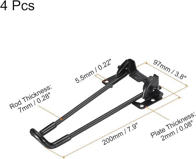 uxcell Folding Table Legs - Image 2