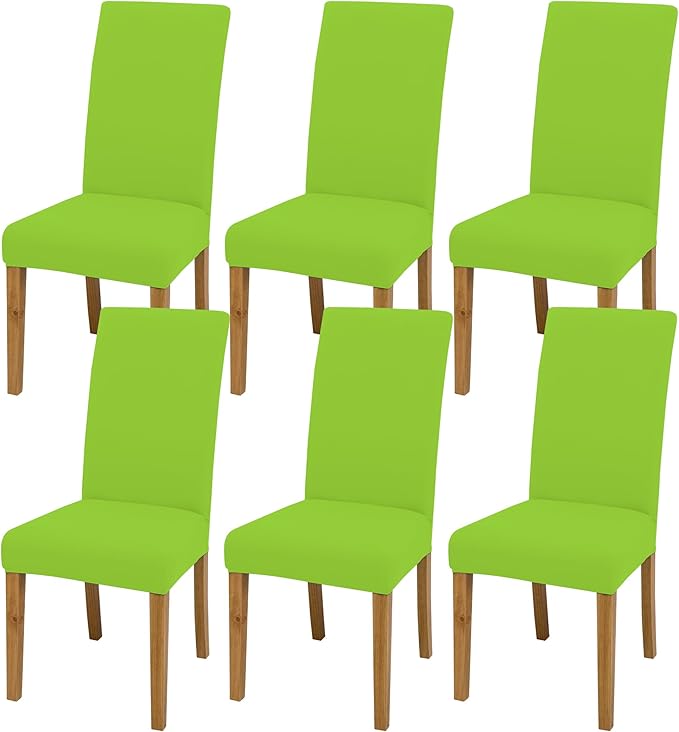 BIETYONE Stretch Dining Chair Covers Set of 6, Soft Removable Washable Kitchen by BIETYONE