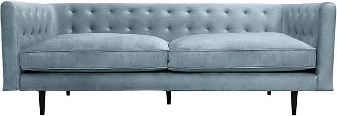 Armen Living Annabelle 80" Modern Bluestone Velvet Sofa by ArmenLiving