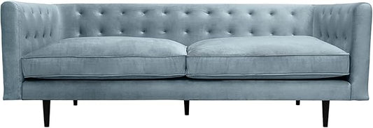Armen Living Annabelle 80" Modern Bluestone Velvet Sofa by ArmenLiving