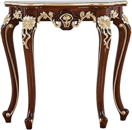 Vintage French Console Table, Wood Entryway Table by Unknown
