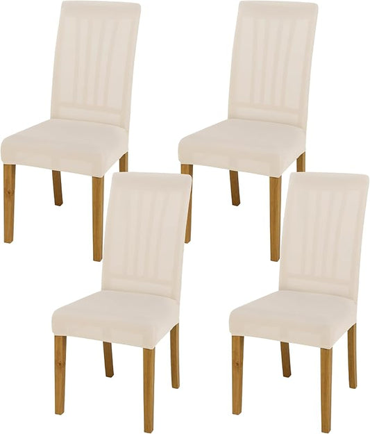 BIETYONE Stretch Dining Chair Covers Set of 4, Soft Removable Washable Kitchen by BIETYONE