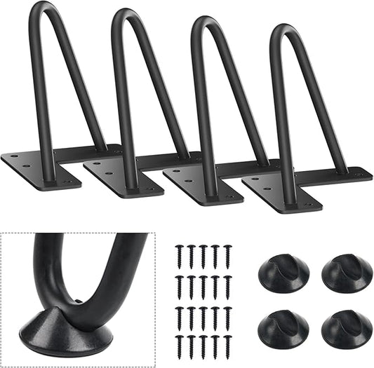 SMARTSTANDARD 7 Inch Heavy Duty Hairpin Furniture Legs, Metal Home DIY Projects by SMARTSTANDARD