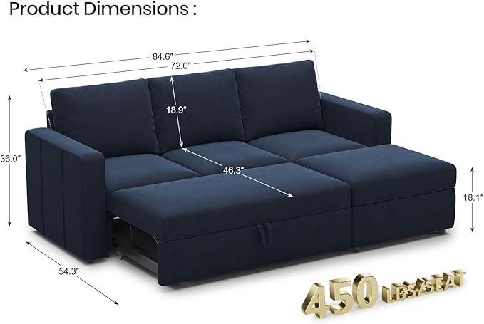 Belffin Modular Sectional Sleeper Sofa - Image 2