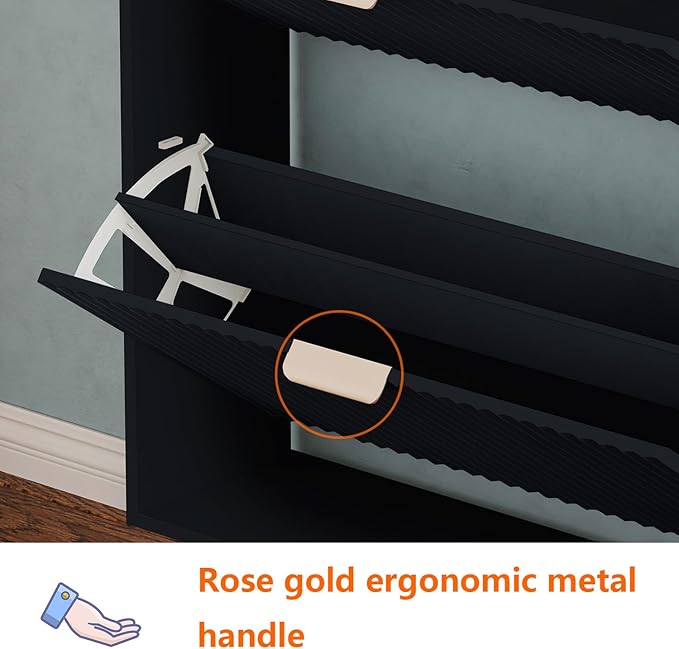 Shoe Cabinet Storage, Modern Freestanding Organizer - Image 6