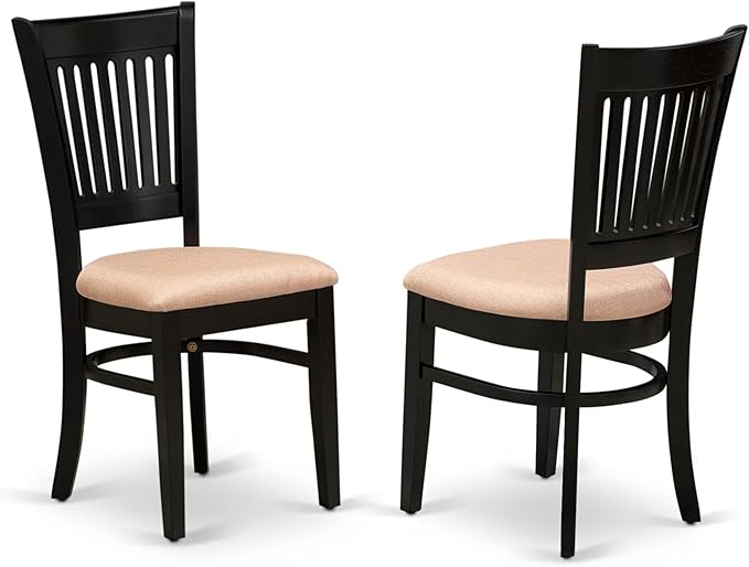 East West Furniture ANVA3-BLK-C 3 Piece Modern Dining Table Set Contains a - Image 4