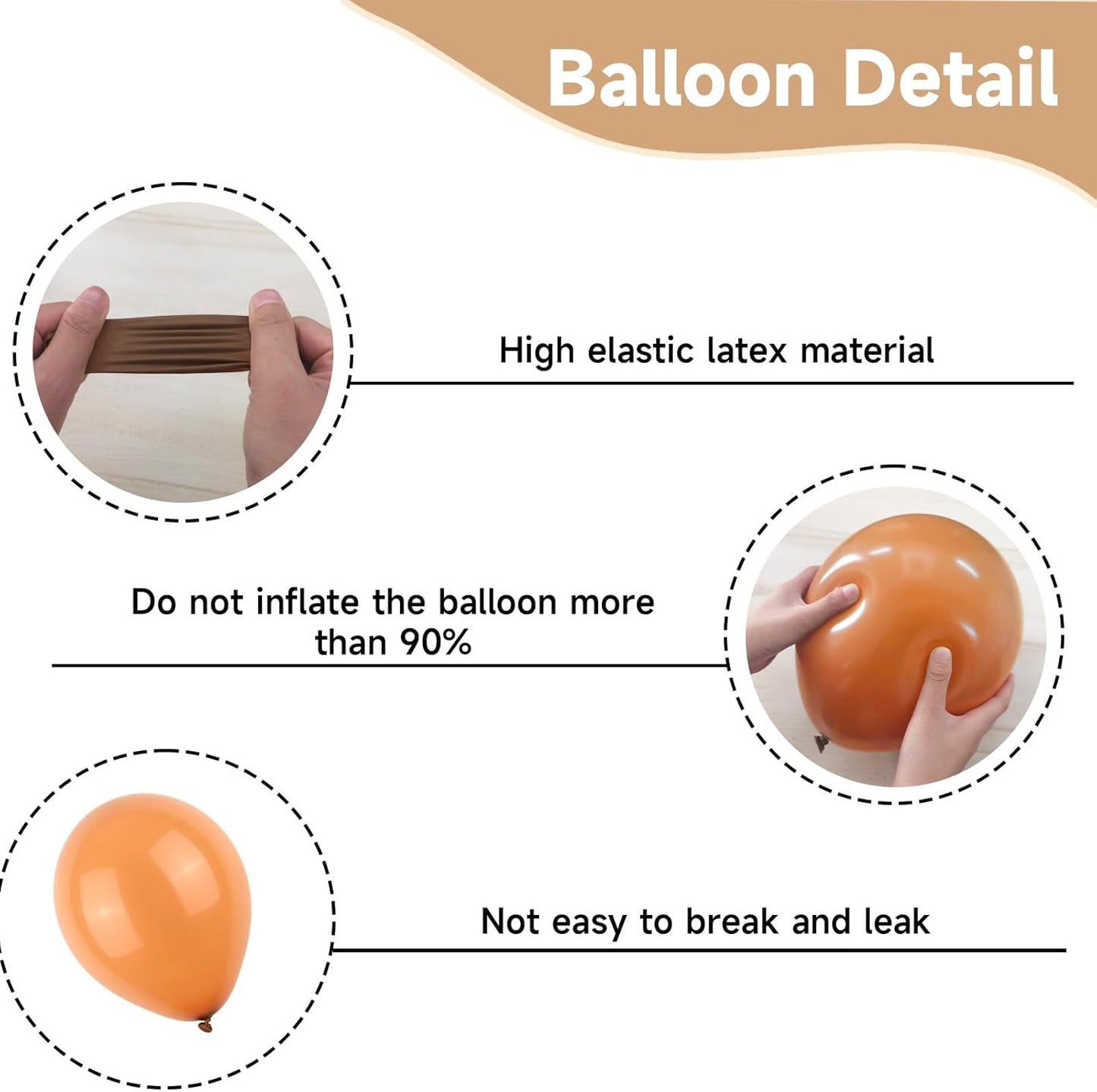 Cheetah Print Balloons, 52 PCS Black Brown Balloons, Black Brown White Cheetah Theme Balloons, Animal Party Decorations for Birthday Baby Shower Animal Leopard Themed Party Decoration