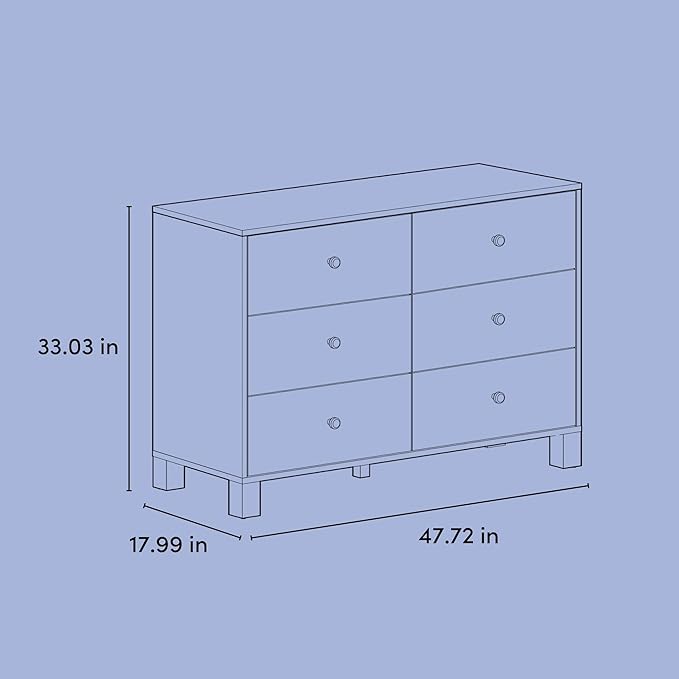 Storkcraft California 6 Drawer Double Dresser – GREENGUARD Gold Certified - Image 3