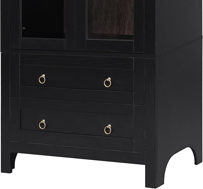 VilroCaz 71" Tall Arched Kitchen Pantry - Image 9