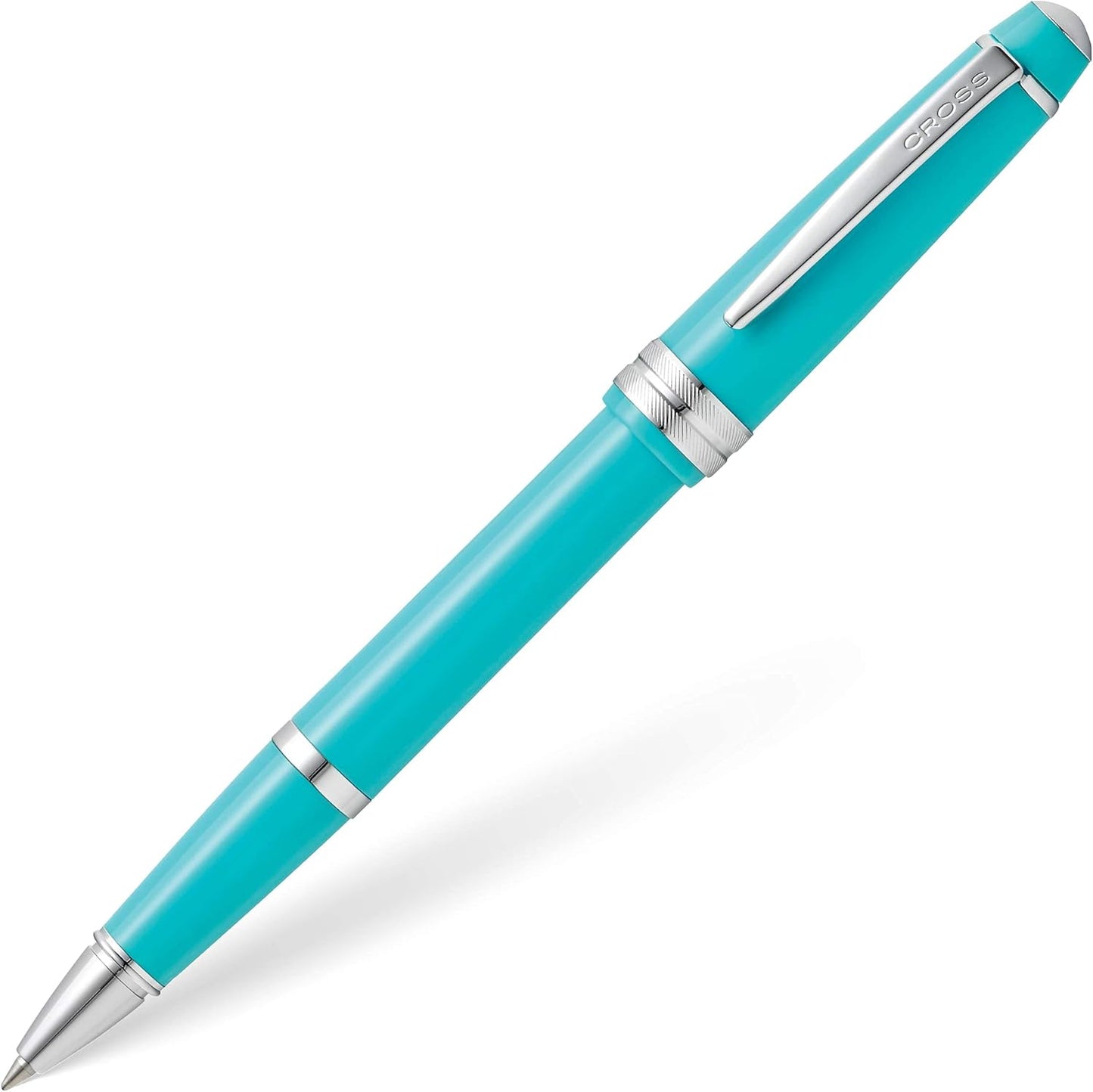 Cross Bailey Light Refillable Rollerball Pen Presented in a Everyday Gift Box - Medium Point, Black Ink, Polished Teal