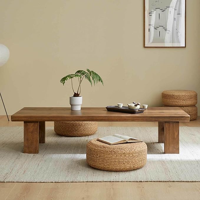 Zen Style Solid Wood Coffee Table - Image 3