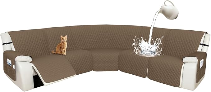 Arfntevss Recliner Sectional Couch Covers 1OO% Waterproof L Shape Sofa Cover by Arfntevss