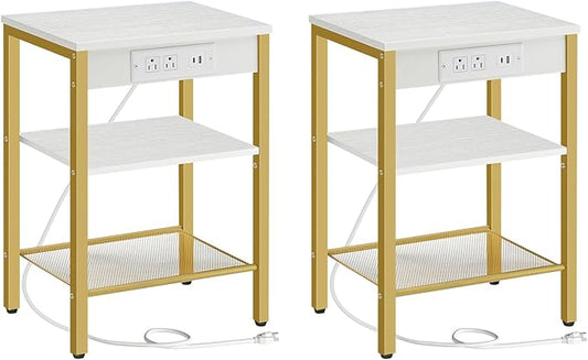 HOOBRO Side Tables Set of 2 by HOOBRO