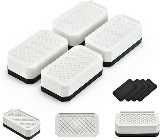 EclatBain Rectangle Bed Risers Furniture Risers Heavy-Duty Rectangular by Unknown