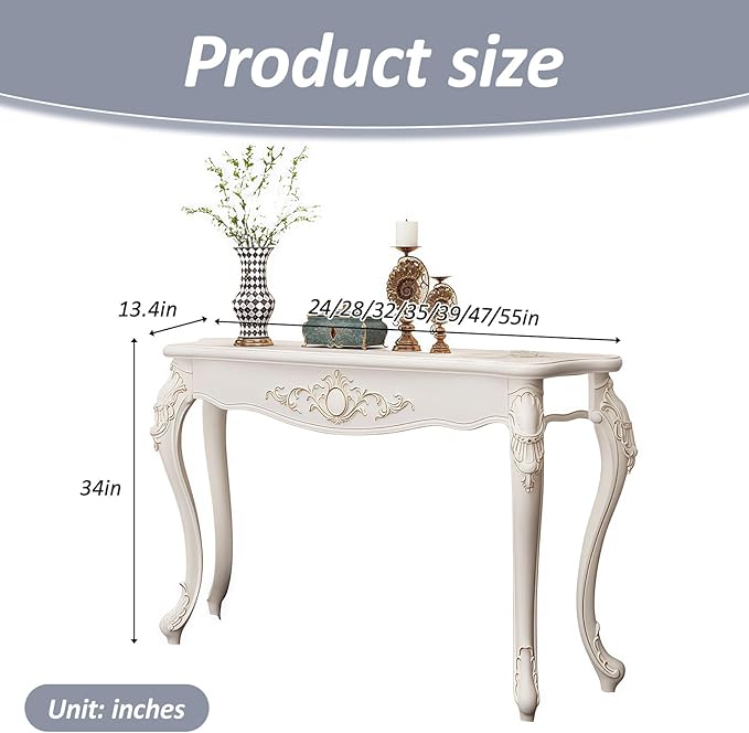Vintage Entryway Table, Antique Wood Console Table - Image 2