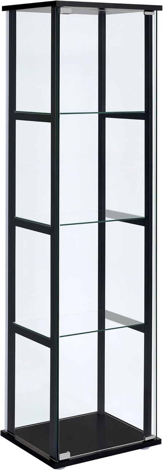 Coaster Home Furnishings Cyclamen 64-inch 5-Tier Clear Tempered Glass Curio by CoasterFineFurniture