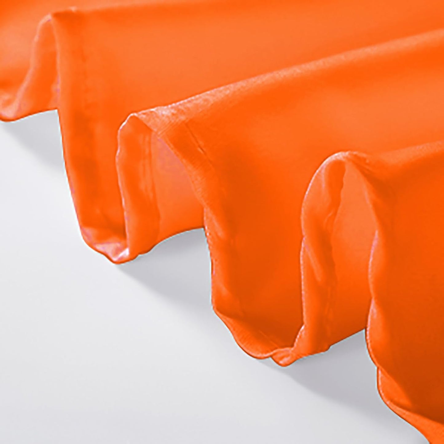 Rectangle Tablecloth 90x156 inch Washable Polyester Fabric Table Cloth for Wedding Party Dining Banquet Decoration（90x156, Orange）