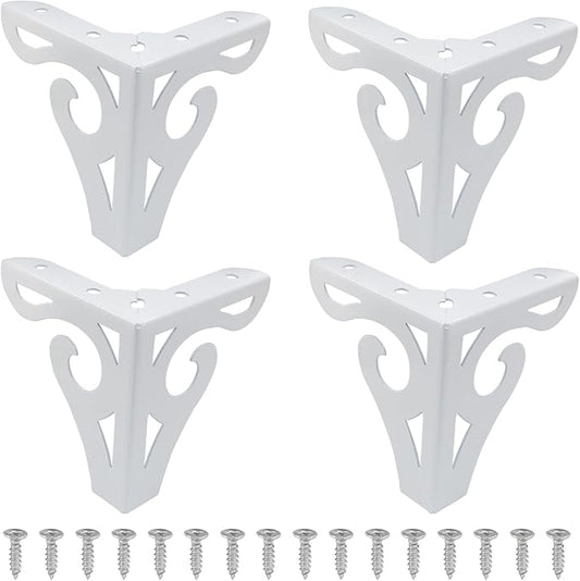 Piutouyar 4 Inch/10cm Hollow Out Furniture Legs Set of 4, Modern Triangle Couch by Piutouyar