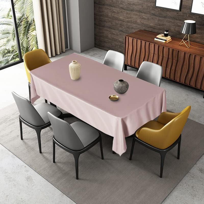 Fitable Square Tablecloth 54x54 inch Tablecloth Stain and Wrinkle Resistant Washable Polyester Table Cloth for Buffet Parties and Camping, Blush